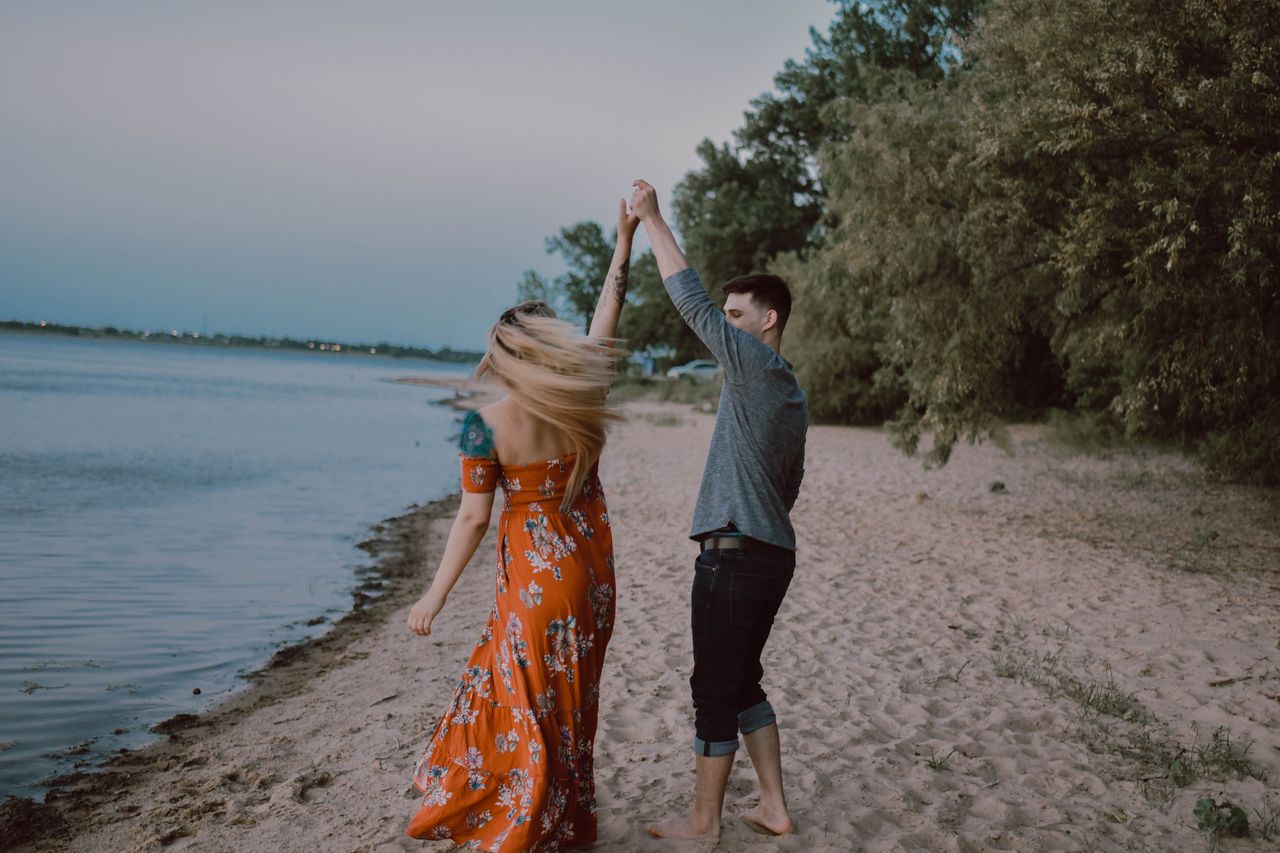 couple on the beach