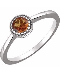 citrine fashion rings