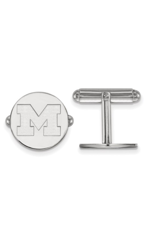 The Collegiate Collection University of Michigan Sterling Silver Block Letter M Cuff Links